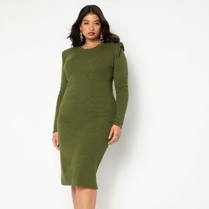 Olive Green Sweater Dress Size 14/16